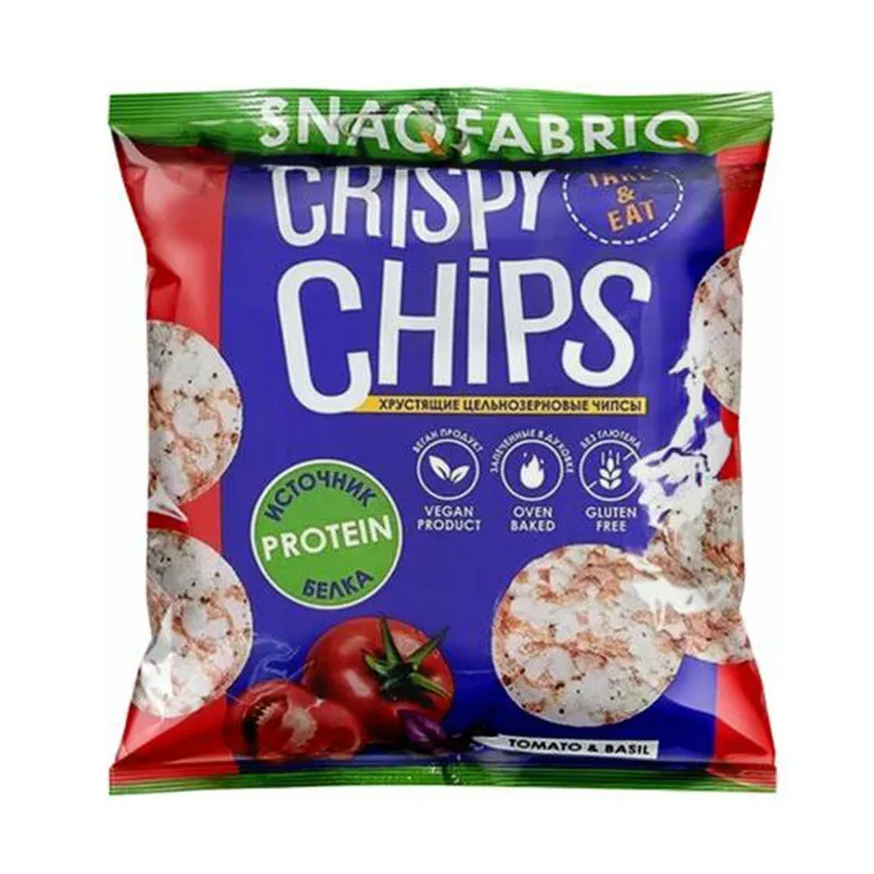 Чипсы Бомббар SnaqFabriq цельнозерновые Томат и базилик 50г