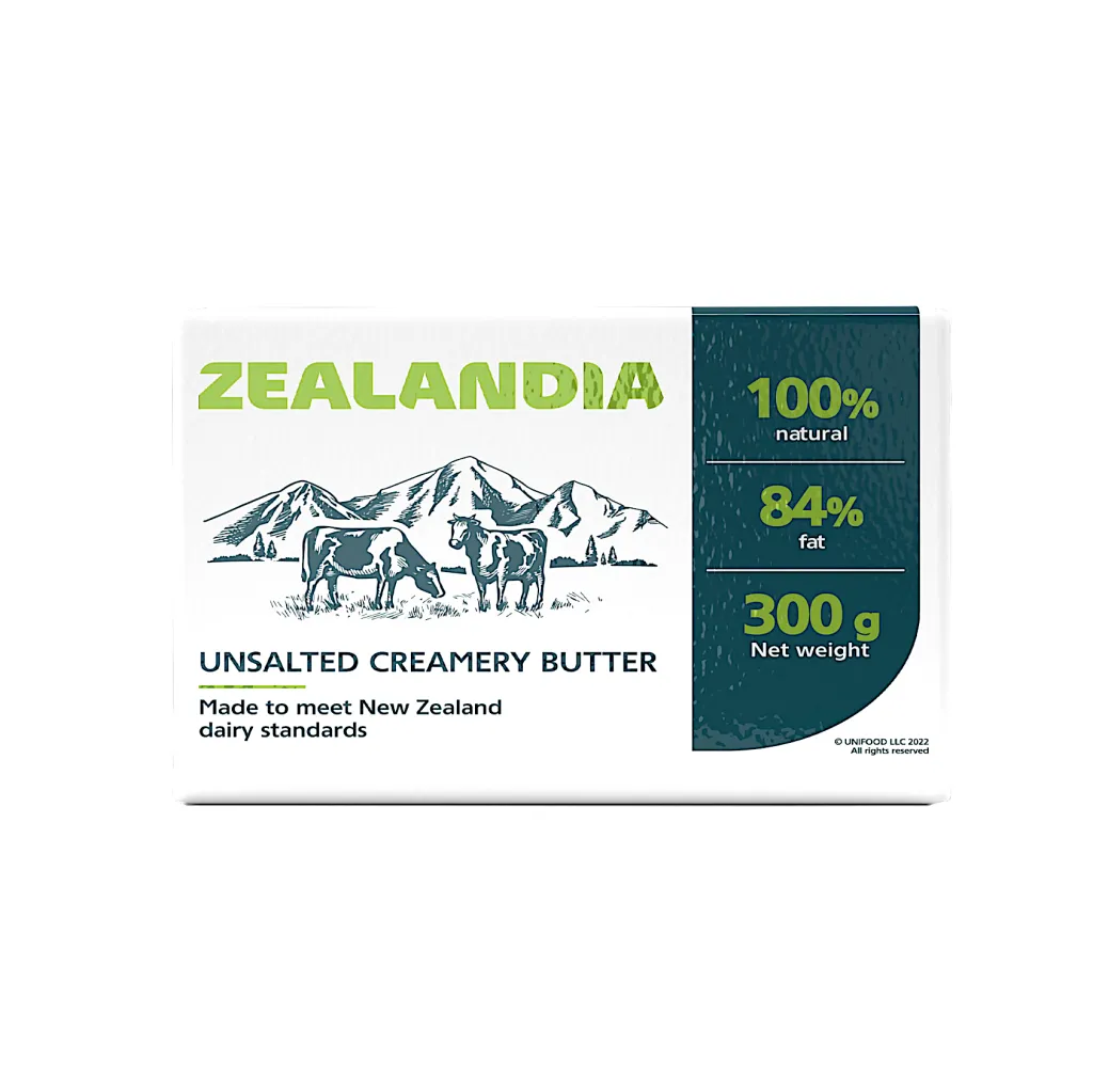 Масло сливочное Zealandia 84% 300г