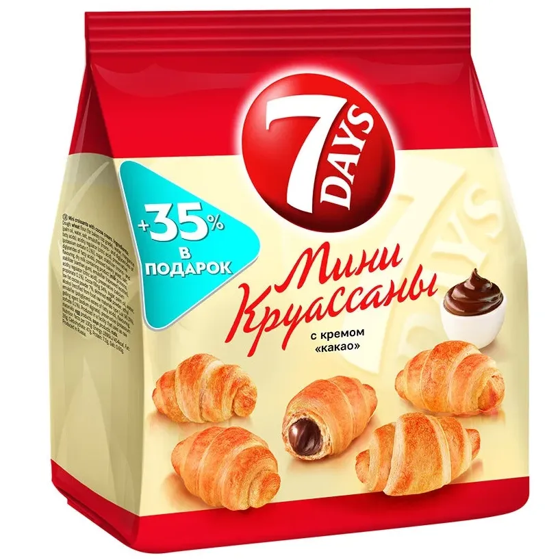 Круассаны мини 7Days Какао 300г