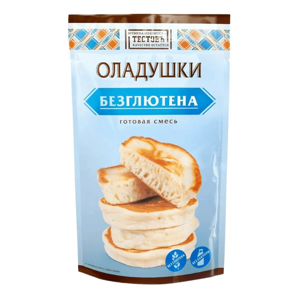 Оладушки Тестовъ безглютен Сухие смеси 250г