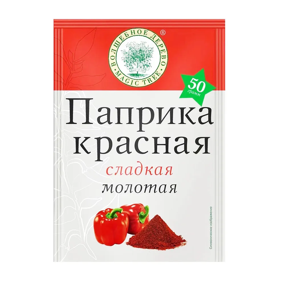 Приправа Волшебное дерево Паприка сладкая молотая 50г