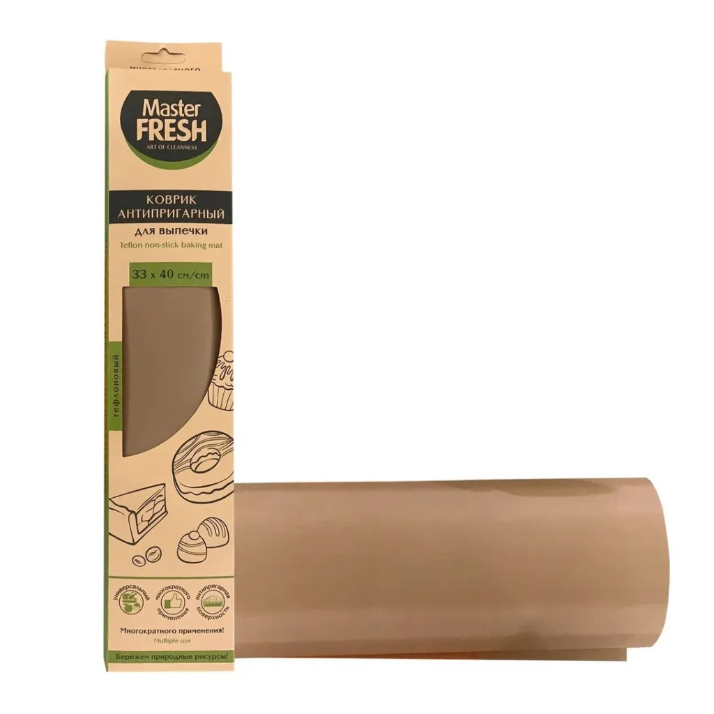 Коврик для выпечки 33*40см антипригарный тефлон Master Fresh