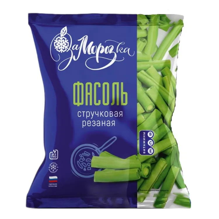 Фасоль Заморозка резаная 400г
