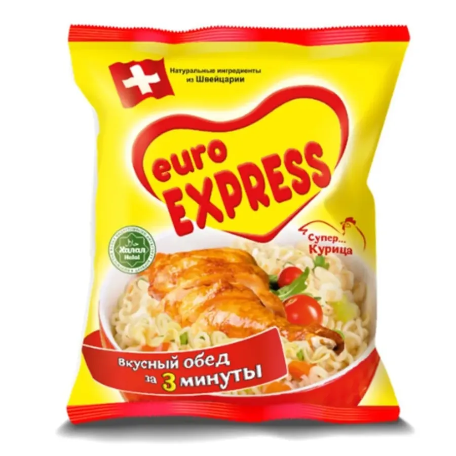 Лапша Euro Express б/п супер Курица м/у 60г