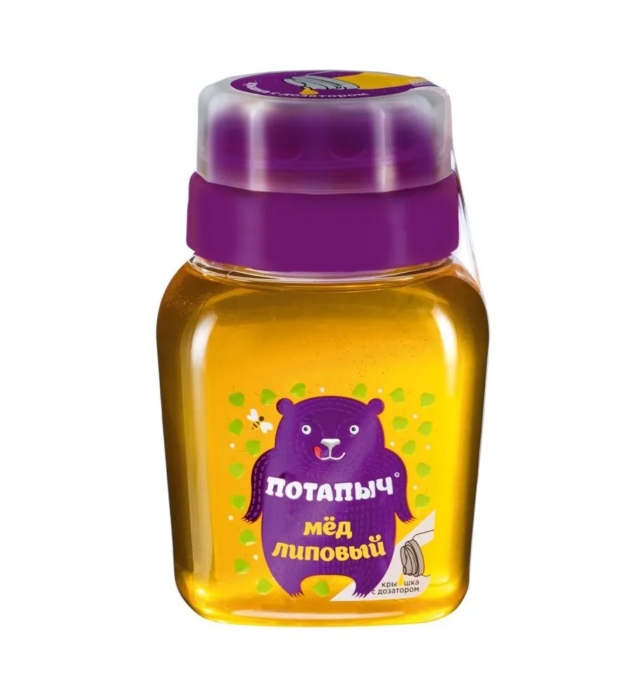 Мед ПотапычЪ Липовый с дозатором п/б 500 г