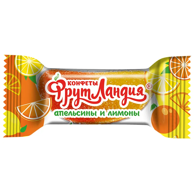 Конфеты Фрутландия Апельсинки и Лимонки Славянка
