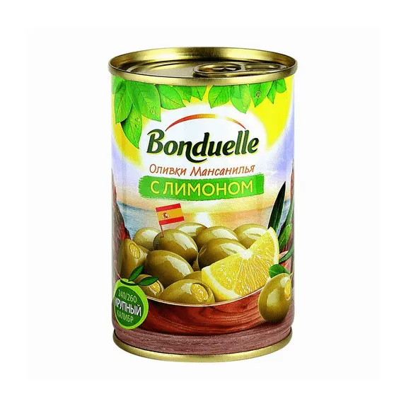 Оливки Бондюэль фаршированные лимоном 314 г