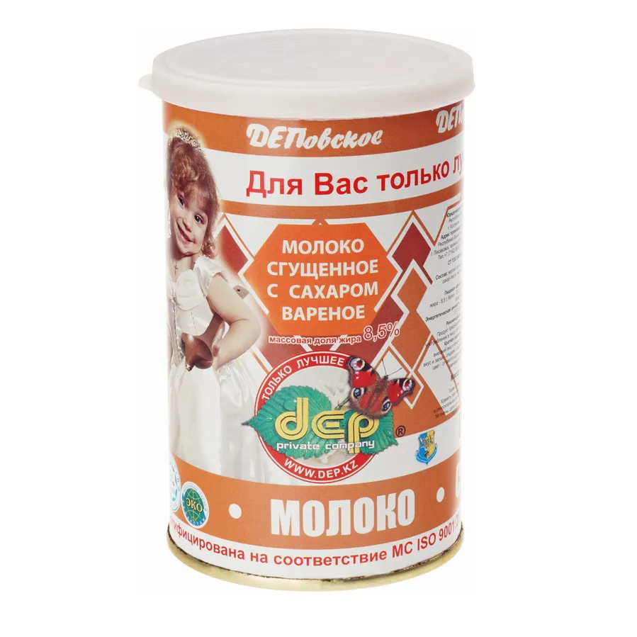 Сгущенное молоко DEP Варенка 8.5%  кл-кр ж/б 600г