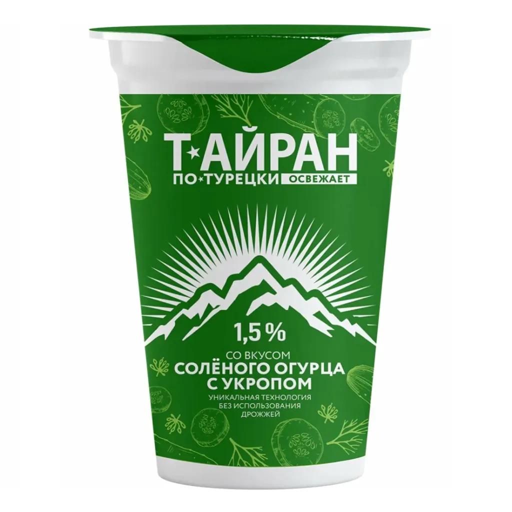 Айран Т-Айран по-турецки с огурцом и укропом 1.5% 220г
