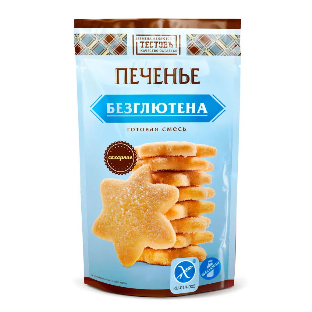 Сахарное Тестовъ печенье без глютена 200г