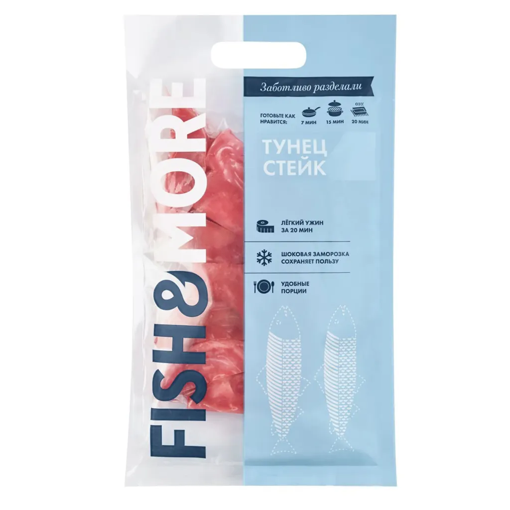Тунец желтоперый стейк заморож Fish & More