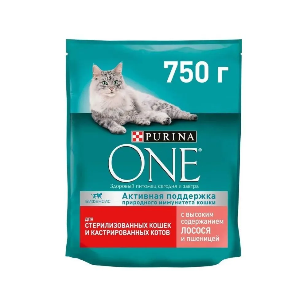 Корм сухой Purina ONE для стерилиз кошек с Говядиной и пшеницей 750 г