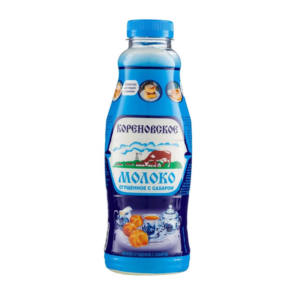 Сгущенное молоко с сахаром Кореновская 0.2% пэт 1250г