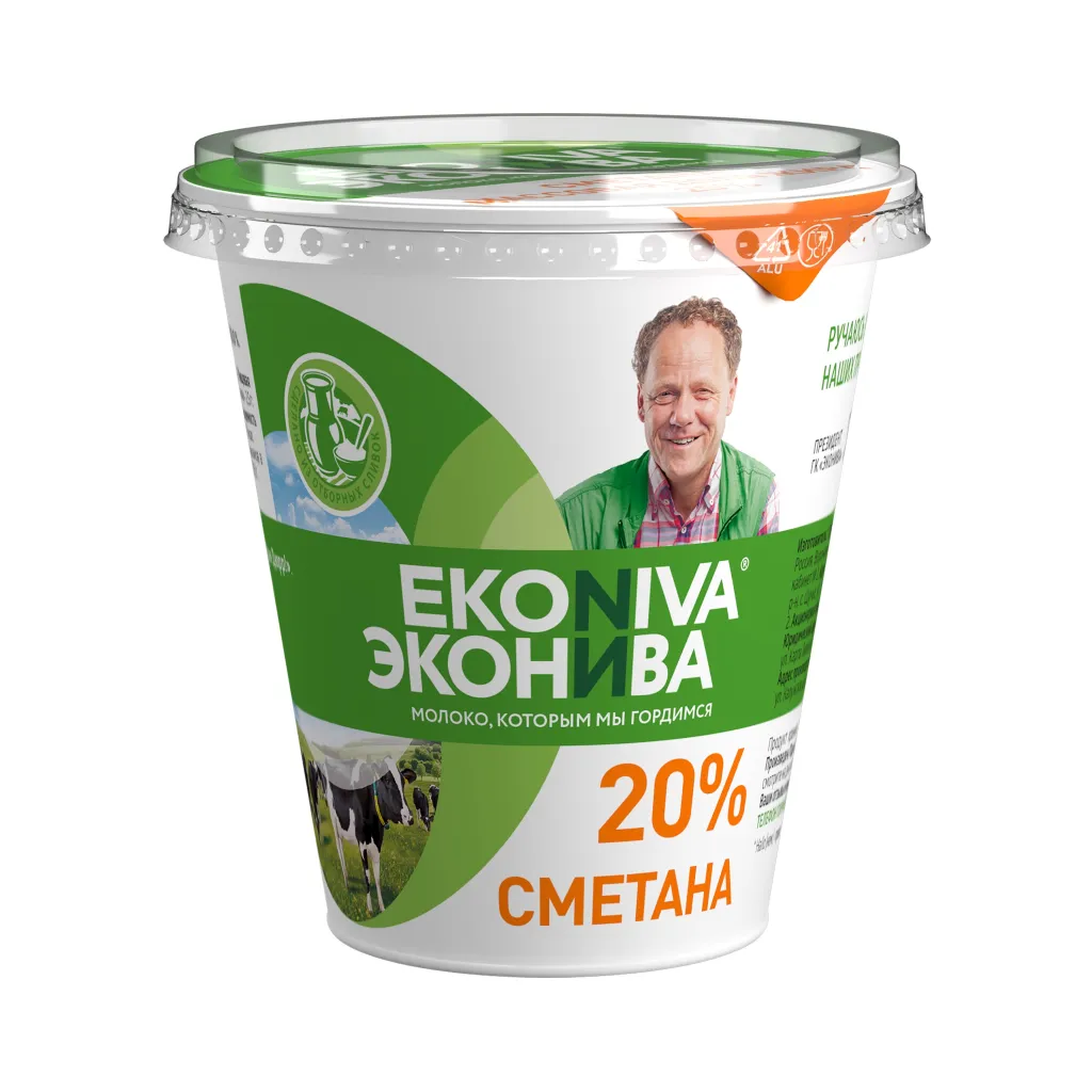 Сметана Эконива 20% 300г