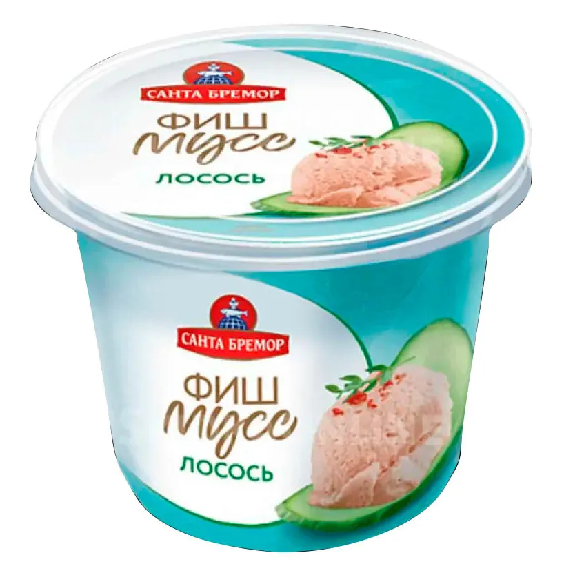 Паста Фиш-мусс Санта Бремор из тресковых рыб с лососем 140г