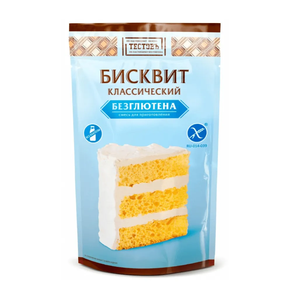 Смесь Тестовъ для бисквита без глютена 250г