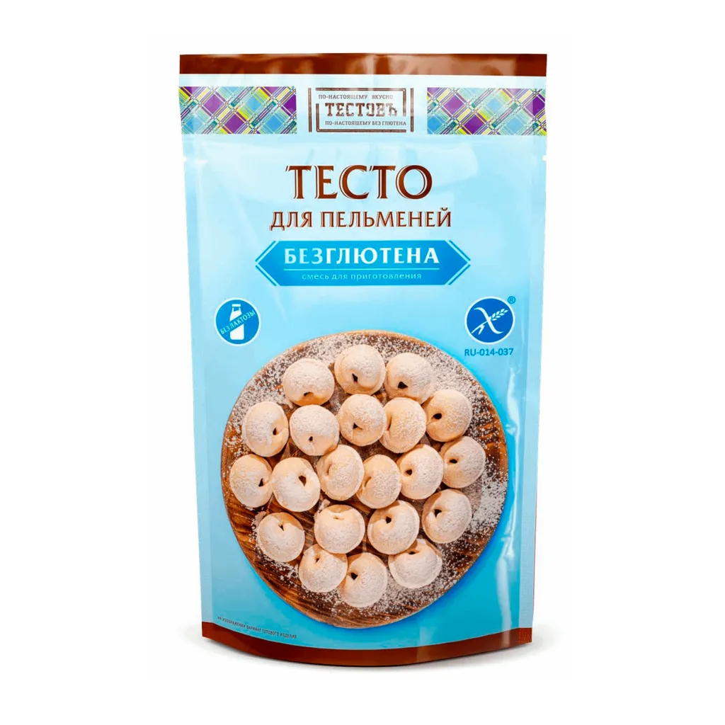 Тесто Тестовъ для пельменей без глютена 250г