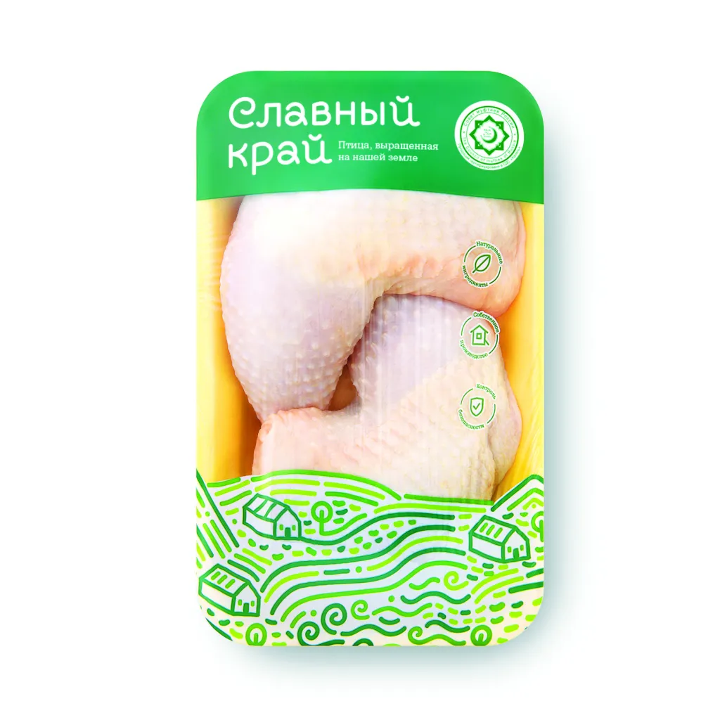 Окорочок цыплят бройлеров замороженный в лотке Батыр-Бройлер