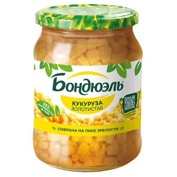 Кукуруза Бондюэль Золотистая ст/б 500мл