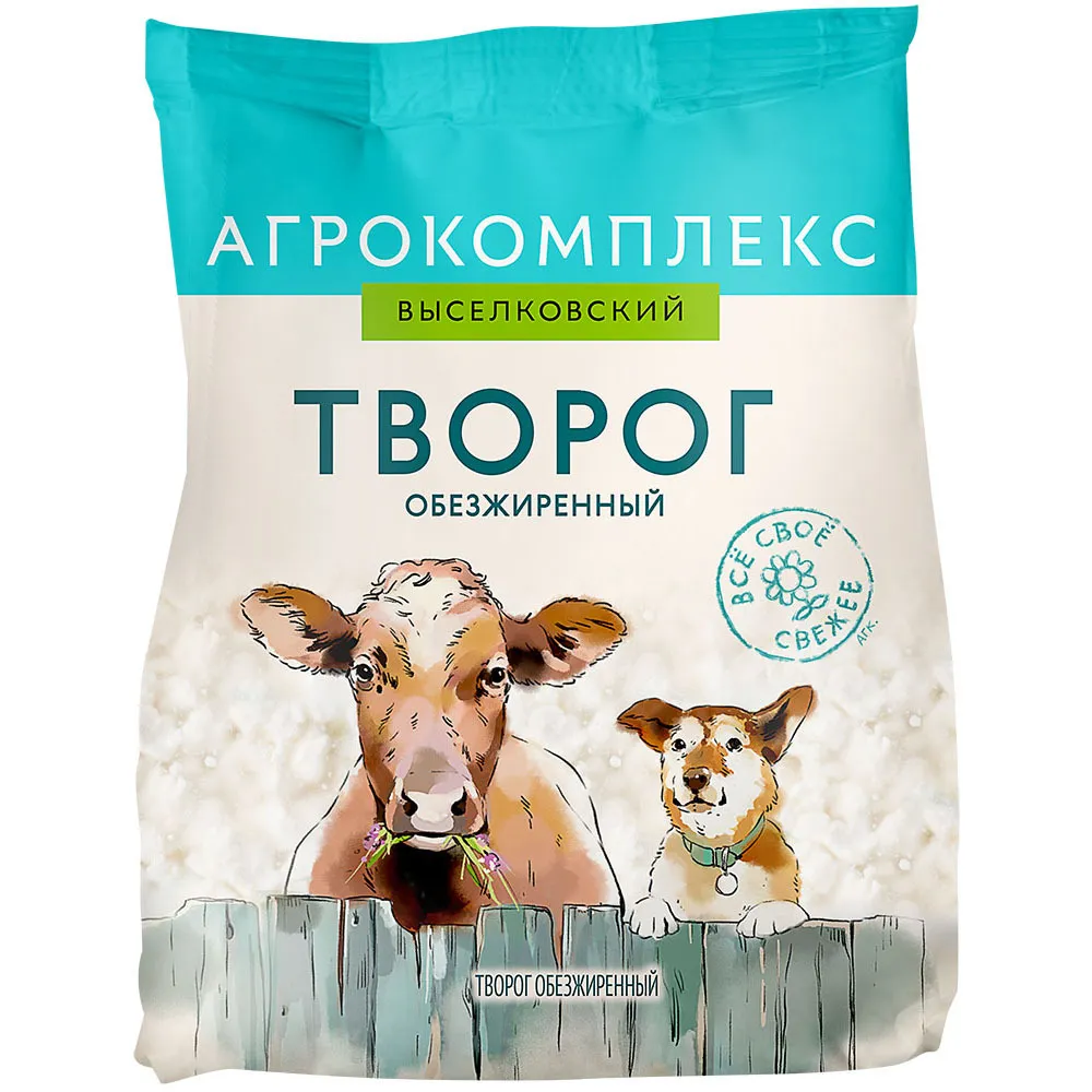 Творог Агрокомплекс обезжиренный 300г