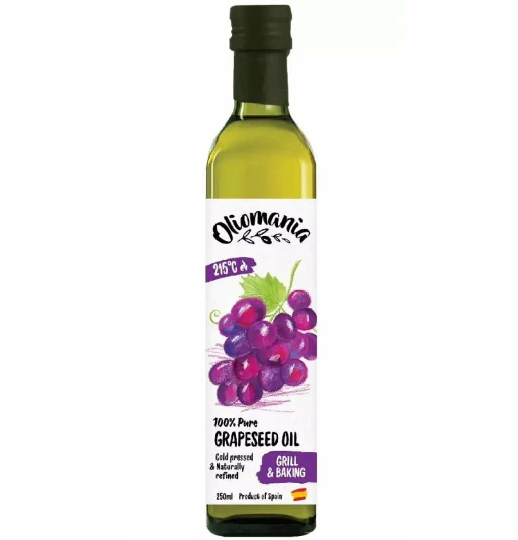 Масло виноградной косточки Oliomania раф 100% ст/б 250мл