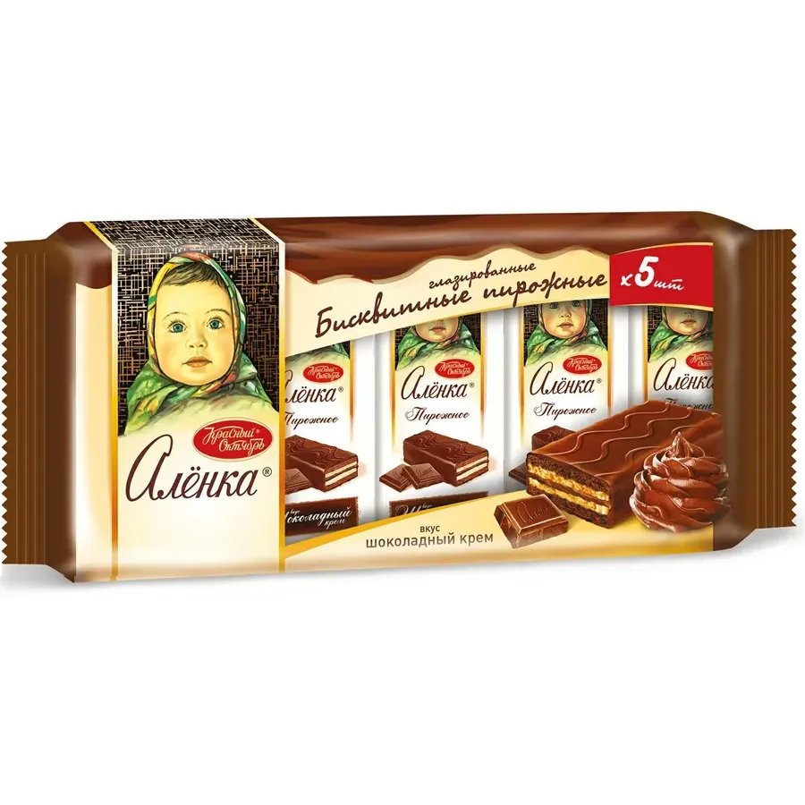Пирожное Аленка шоколадный крем 200г