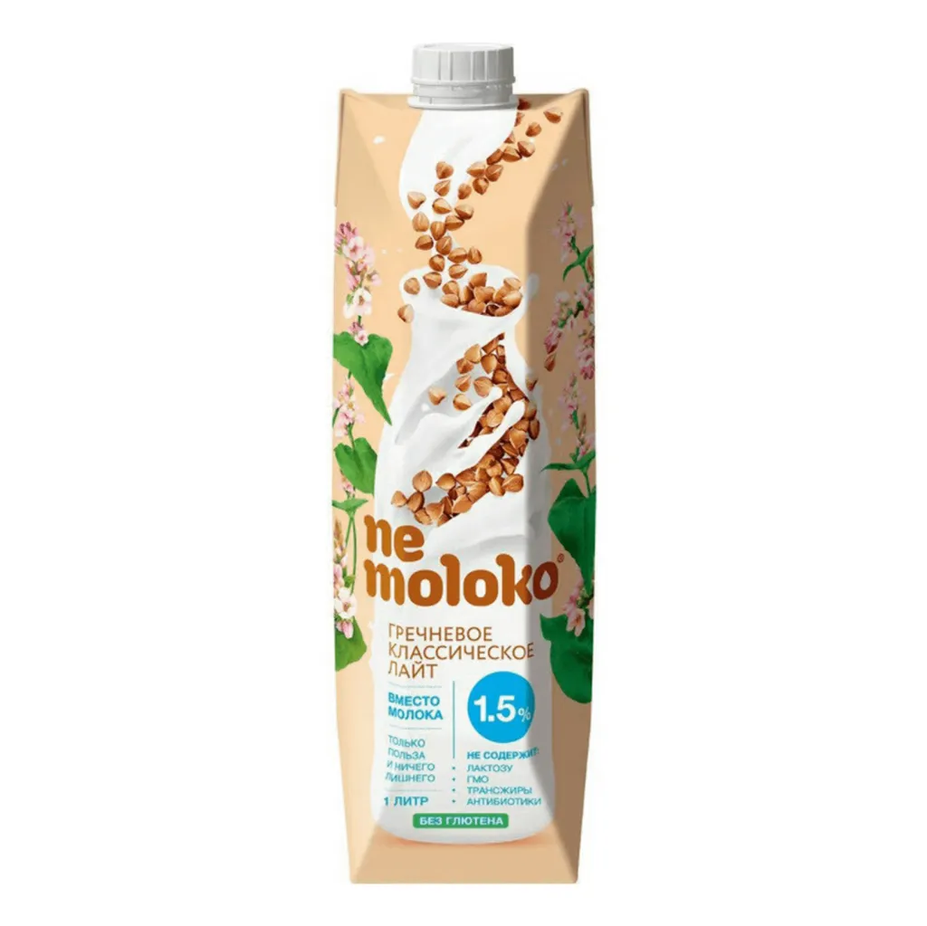 Напиток Nemoloko гречневый 1,5% классический 1л