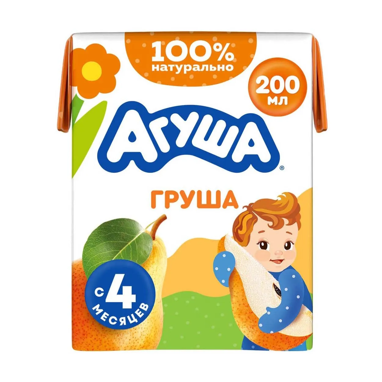 Нектар Агуша 200мл Груша осветленный