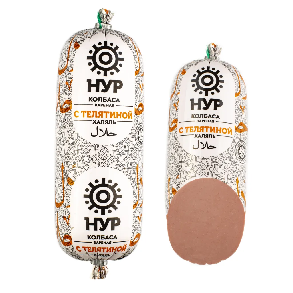 Колбаса Нур с Телятиной вар п/а Халяль