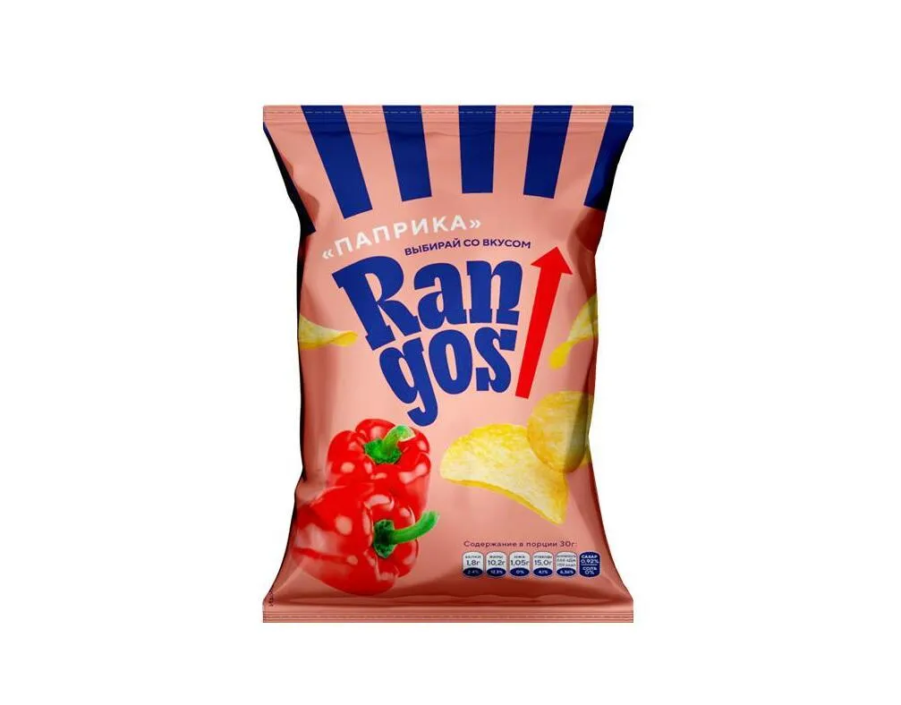Чипсы картофельные Rangos со вкусом паприки 120г