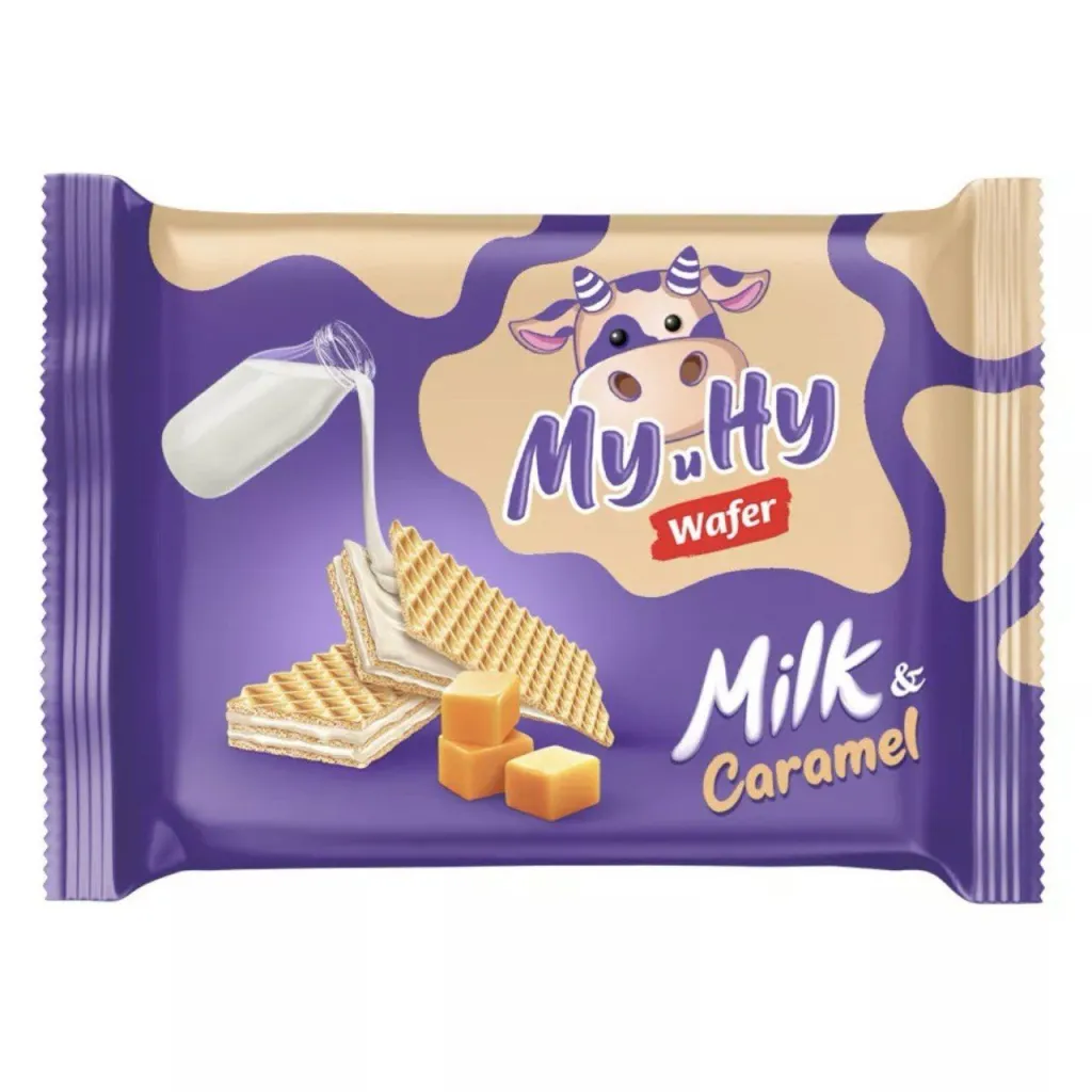 Вафли Сладонеж Му и Ну карамельные 70г