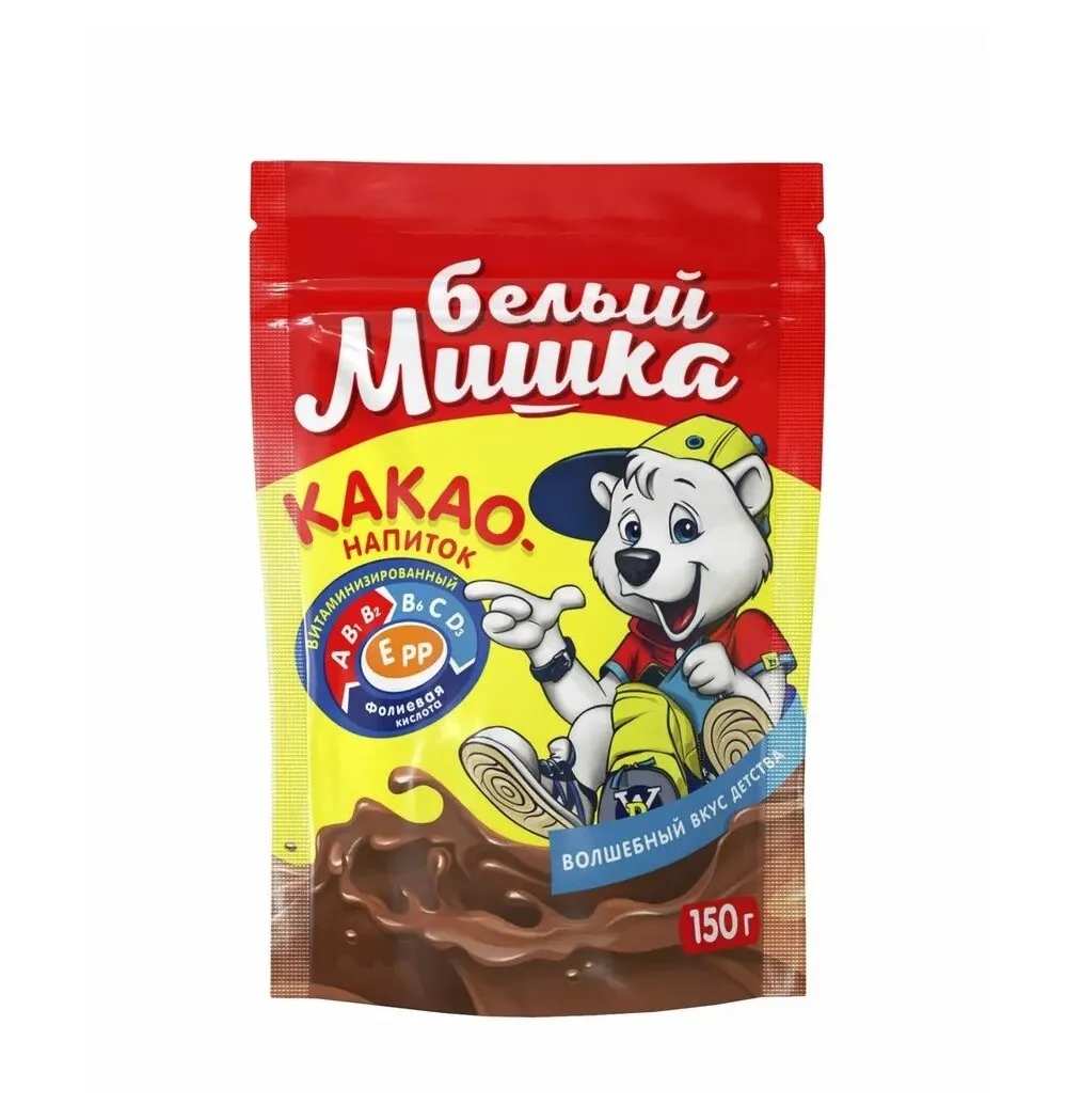 Какао напиток Белый Мишка 150 г м/у
