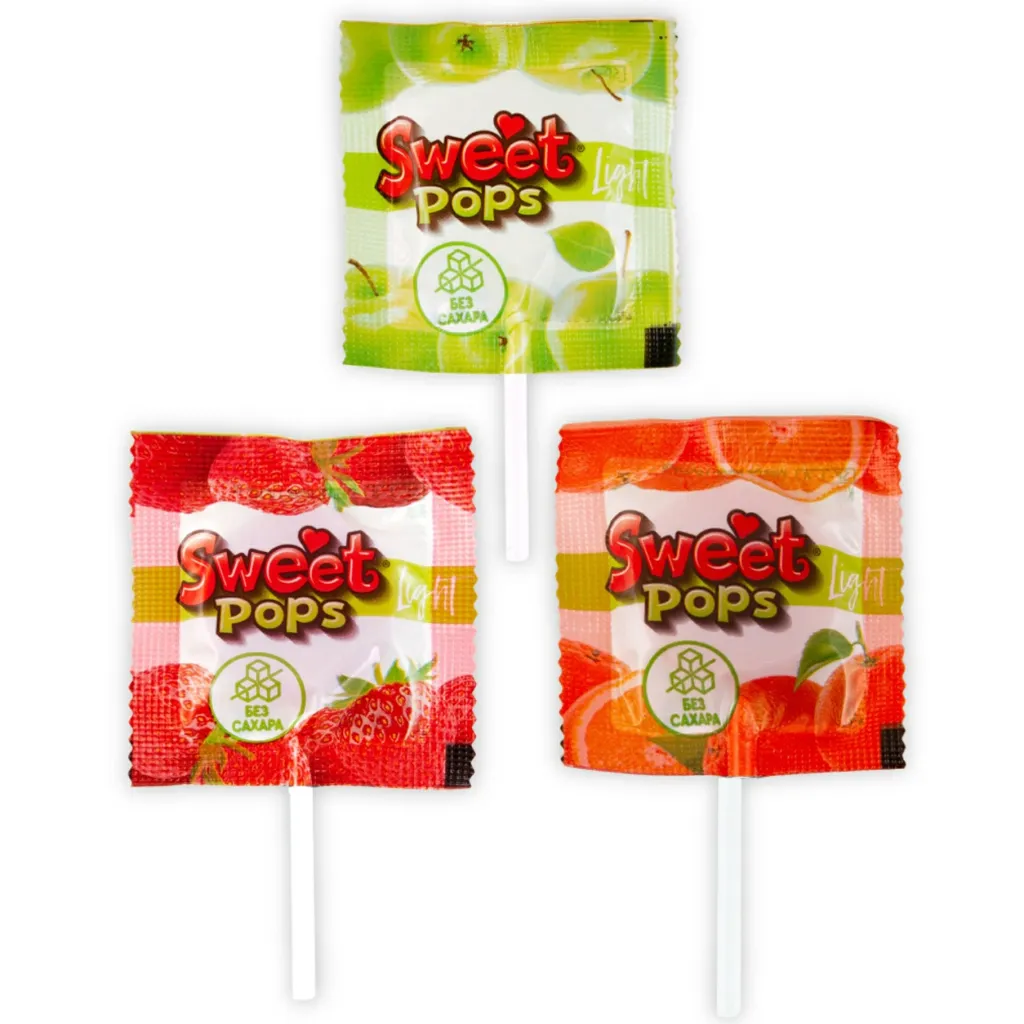 Карамель Сладкая сказка Sweet Pops Light без сахара 10г