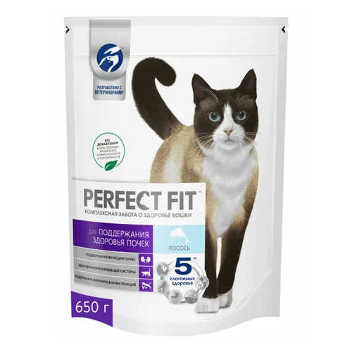 Корм Perfect Fit здор почк лосось 650г