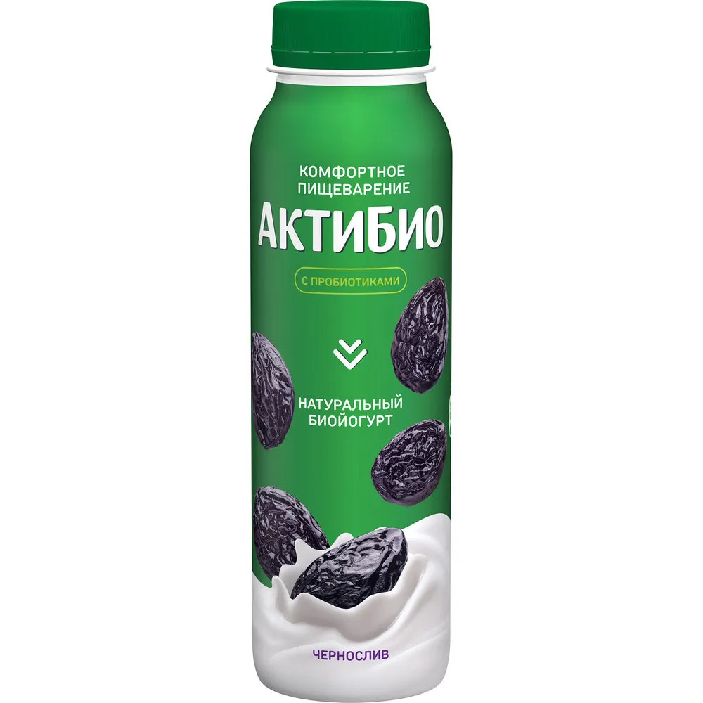 Йогурт Актибио питьевой Чернослив 260г