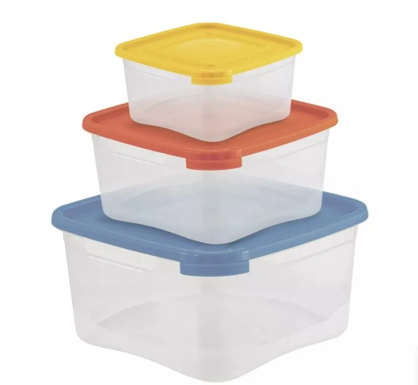 Набор контейнеров 3шт: 0,2+0,46+1л Каскад Квадро 40