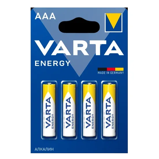 Батарейка Varta Energy ААА03 4шт бело-желтый 40