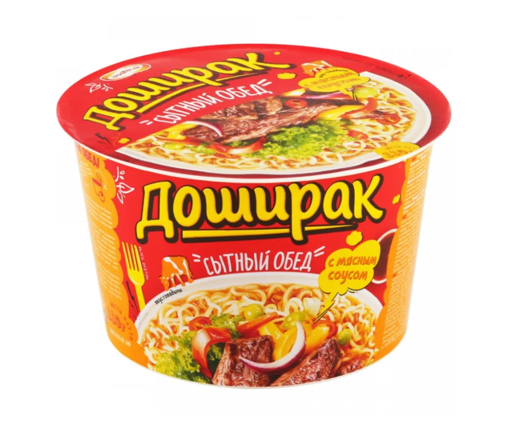 Лапша Доширак Сытный обед со вкусом Говядины 110 г
