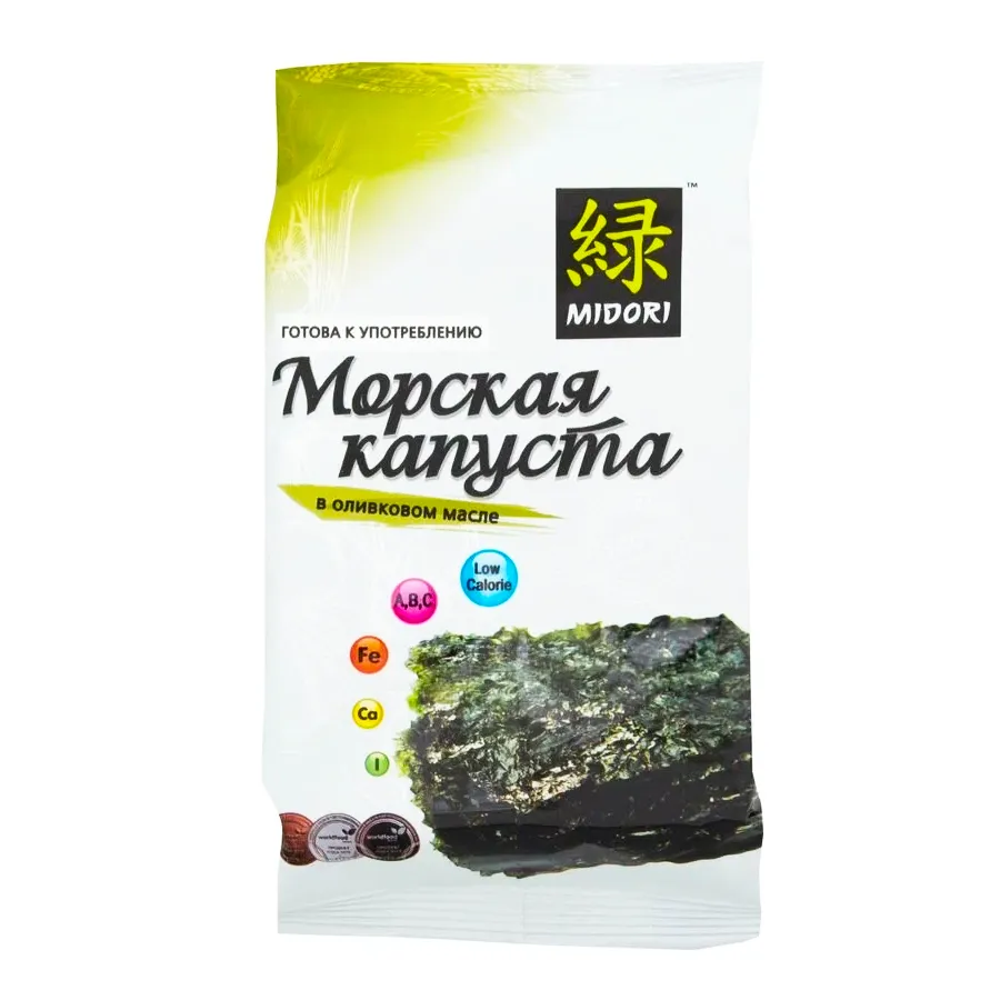 Морская капуста Midori жареная в оливковом масле 5г