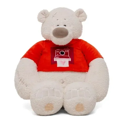 Игрушка мягкая Медведь Тато 37см в алой майке (ММТато/38 ал)