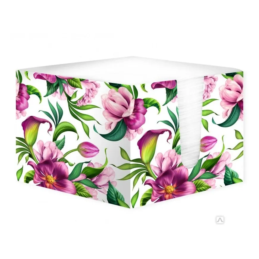 Салфетки бумажные Лилия в коробке 100шт Парадиз