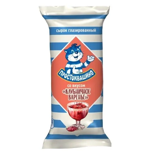 Сырок глазир Простоквашино 23% Клубничное варенье 40 г