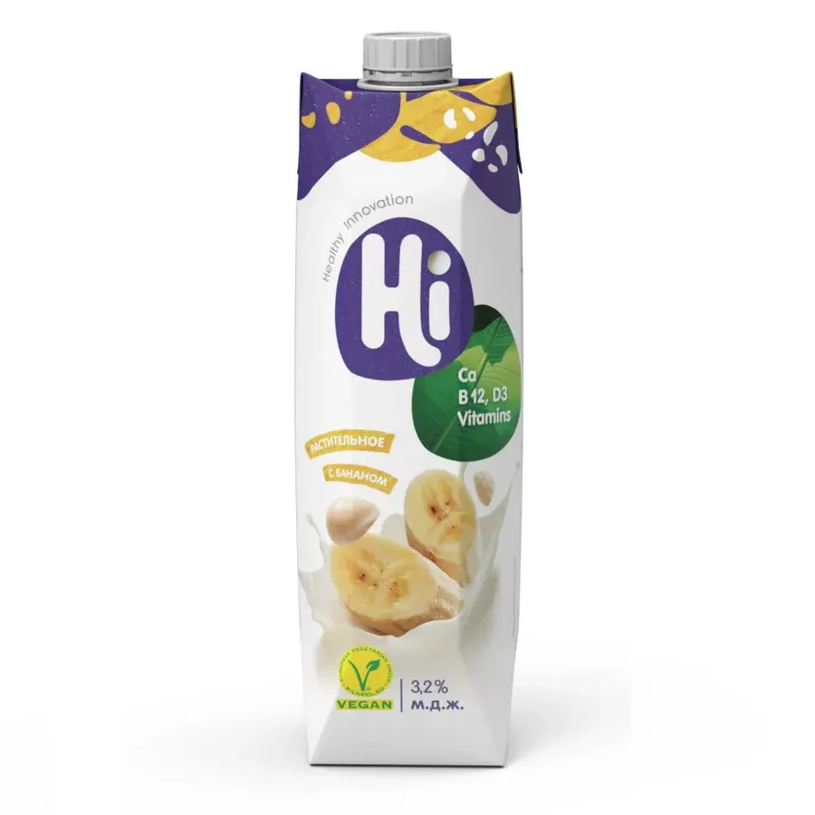 Напиток Hi банановый соевый 3,2% 1л
