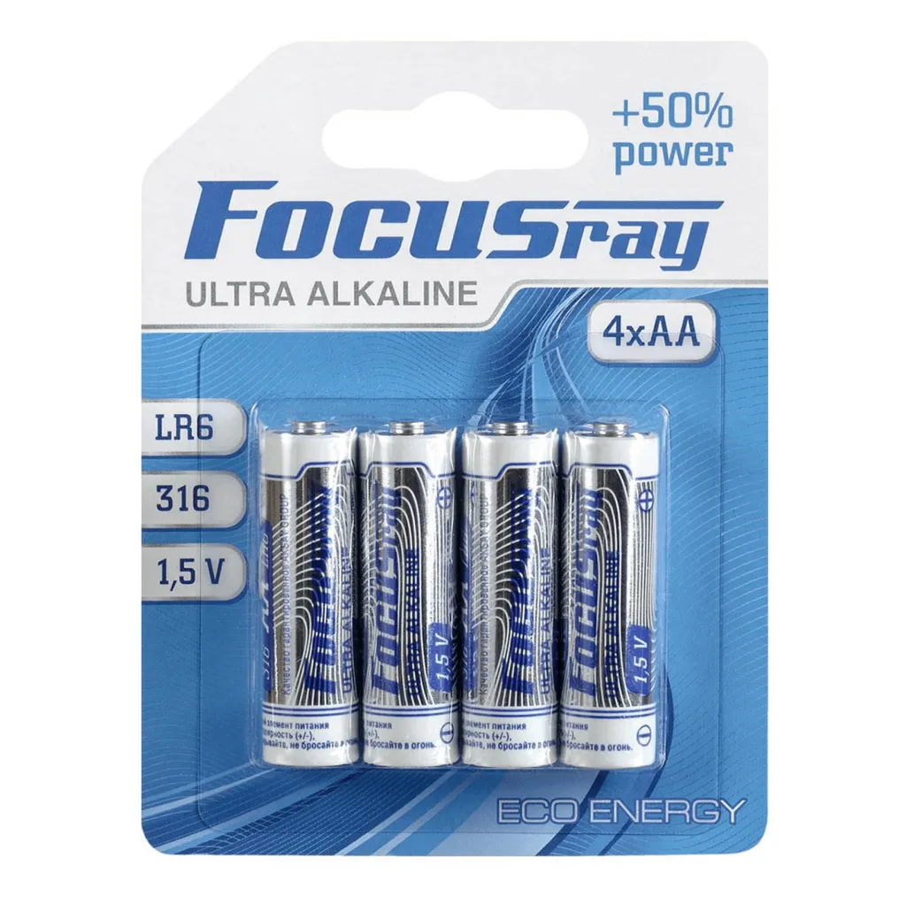 Батарейка FOCUSray Ultra Alkaline LR6 BL4