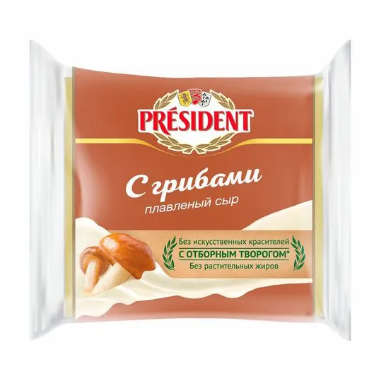 Сыр плавленый President Мастер бутерброад с грибами 40% 150г