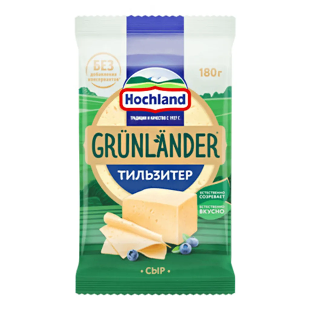 Сыр Hochland Тильзитер полутвердый 180г