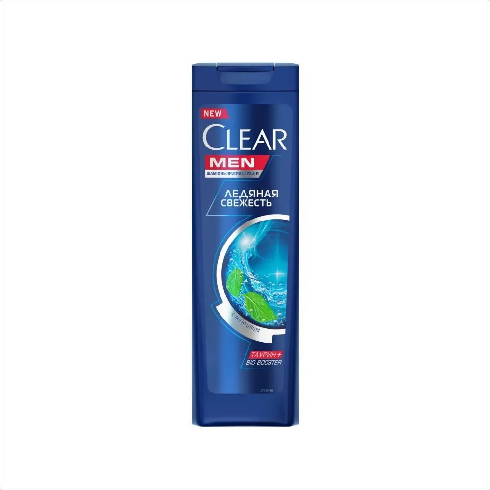 Шампунь Clear МЕН 400мл Ледяная свежесть с ментолом 2в1