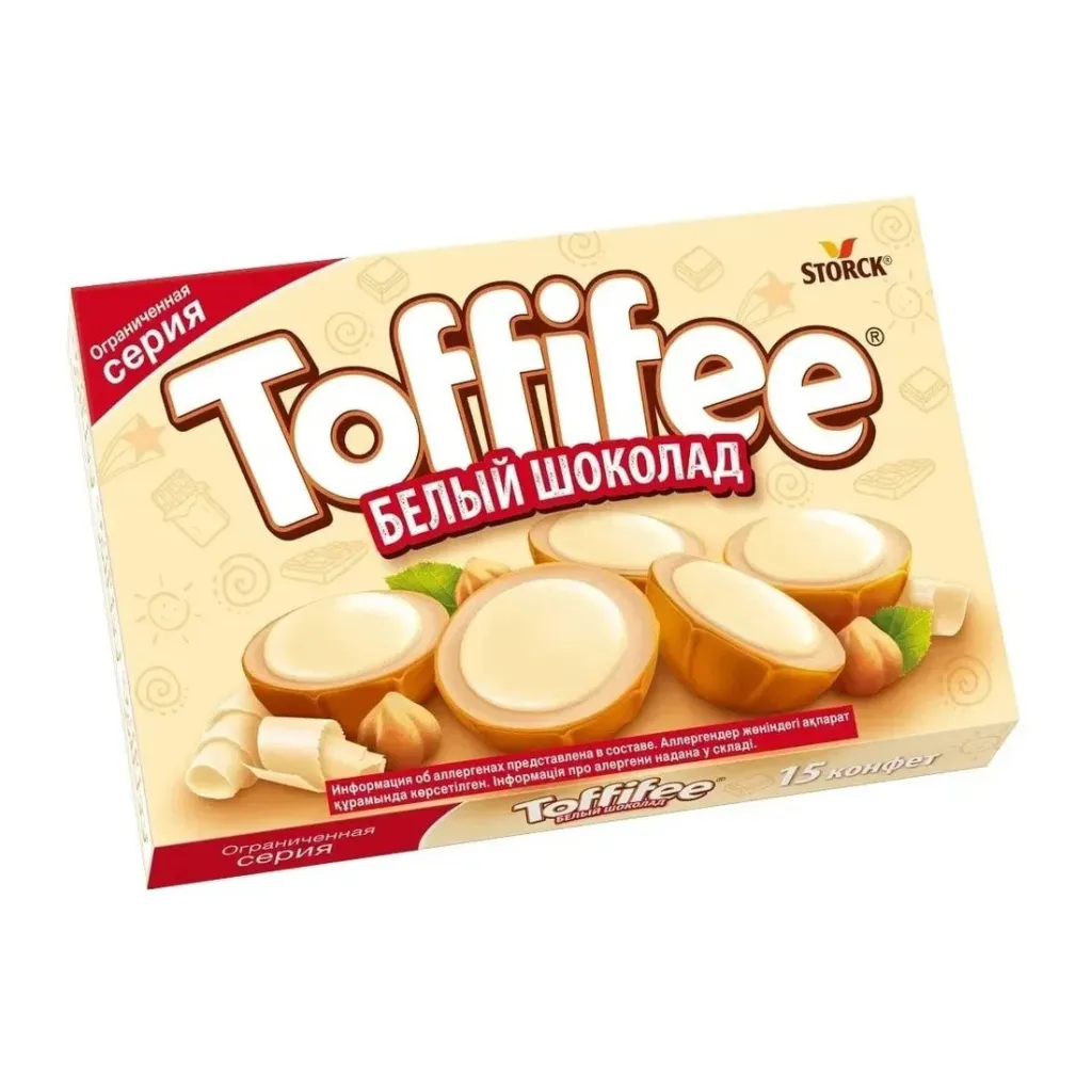 Конфеты Toffifee белый шоколад 125г