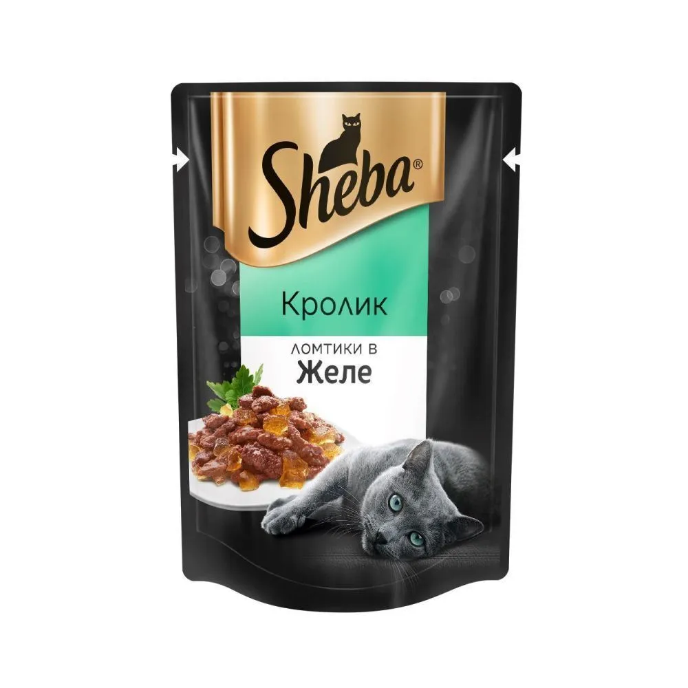 Корм Sheba Плежер Кролик желе 75 г