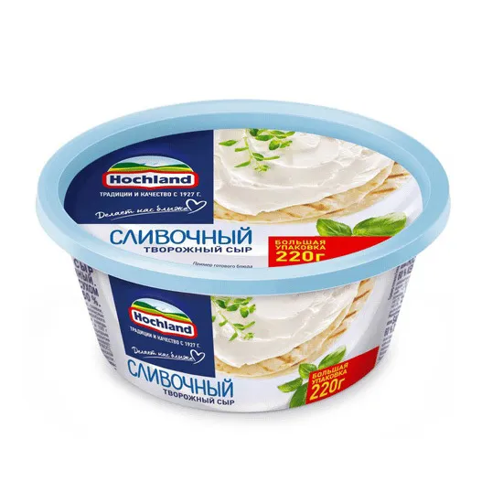 Сыр творожный Hochland сливочный 220г
